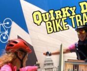 See Quirky DC on a Bicycle. Here is a bike tour created to enjoy DC on your bike.nThere are trails and sidewalks to bike ride. When you are at Hains point you will have to ride on the road.nSo you have seen all the top sights in DC, the monuments and the museums...Seen them- done them.But have you… Hung out with one of history’s greatest geniuses, or have you seen the hidden image of a German shepherd in one of the monuments? We are biking and seeking out some quirky sights in D.C. so.. Le