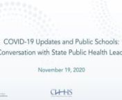 This webinar features leaders from the California Department of Public Health and the California Health and Human Services Agency. They will provide an update on the county tier status and impact on local educational agencies. Information will be shared about current trends and related state support and guidance.