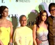 Amitabh Bachchan with granddaughter Navya Naveli embraced the Vogue Beauty Awards 2017. Here’s why Aishwarya Rai could not get clicked the Bachchan khandaan. It’s virtual confetti and drumrolls when the creme da le crème of Bollywood, the Bachchan grace an event. . Amitabh Bachchan was there to support the ladies of his family, wife Jaya Bachchan, daughter Shweta Nanda Bachchan and granddaughter Navya Naveli Nanda. Dadaji could be seen embracing his doting granddaughter Navya while posing s