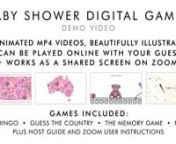 Our top rated Baby Shower Virtual Games idea for online parties. Suitable to play on zoom with large groups. These digital games offer not only fun entertainment but are also designed with beautiful hand drawn illustrations. https://www.drawnbyhand.org/product-brands/babies/