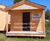 Living - 12X20 Insulated 4 Season Home Office from all amp hot video