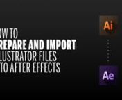 Hey you creative, check this out and learn how to prepare and importnAdobe Illustrator files into After Effects.nnSteps:n01. Inside Illustrator, ungroup all sub-layers.n02. Release to layers (sequence).n03. Inside After Effects import the Illustrator file.n04. Import as: composition - retain layer sizes.n05. Create shapes from vector layers.nnWork smart and fast.nnAvoid all that process with Overlord by Battle Axe.nnOverlord is a set of two panels that, when both open, create a portalnbetween Il