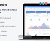 Download Drixo - Admin &amp; Dashboard Template - https://1.envato.market/c/1299170/475676/4415?u=https://themeforest.net/item/drixo-admin-dashboard-template/22834442?s_rank=421?ref=motionstop nn Drixo is a bootstrap 4 based fully responsive admin template. Dashor admin is based on a simple and modular design, which allows it to be easily customized.It comes with lots of reusable and beautiful UI elements, widgets and more features. This is the ideal template for your next dashboard or admin web