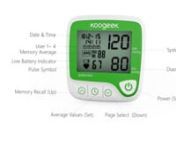 Koogeek Smart Bluetooth Wrist Blood Pressure Monitor from koogeek