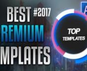 Check out 10 of the best premium after effects templates: http://toptemplatespremium.website/toppremiumtemplates2017/nn0:02 #10 &#124; 500 Animated Iconsn0:38 #09 &#124; Ultimate Earth Zoom Toolkitn1:14 #08 &#124; 30 Simple Titlesn1:50 #07 &#124; Pixity Land &#124; Character Explainer Toolkitn2:26 #06 &#124; Logo Intro Elegance Flaren2:58 #05 &#124; Black Classic 3D Logon3:34 #04 &#124; 140 Flash FX Elementsn4:10 #03 &#124; Photo Gallery on a Sunny Afternoonn4:46 #02 &#124; Photo Motion Pro - Professional 3D Photo Animatorn5:52 #01 &#124; Mosaic Pho
