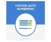 Custom Auto Numbering is a Dynamics CRM plugin from Appjetty that lets you easily set incrementing ID numbers to your CRM records for any entity. This dynamics crm plugin allows automatic generation of unique reference IDs for all entities across the CRM system. The format of the reference ID can be customized to suit your business requirements. For more details visit the product page https://www.appjetty.com/dynamicscrm-custom-auto-numbering.htm