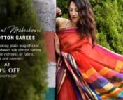 Maheshwari Sarees - Buy Maheshwari Silk Cotton Sarees Online from Shatika, the largest online handloom saree store for pure Maheshwari Sico Sarees... Read more... https://www.shatika.co.in/north-indian-handloom-sarees/maheshwari-sarees.html