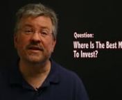 Here is the secret to deciding what area to invest in -- it might surprise you. nnReal estate investment expert Joe Crump teaches zero down investing techniques. Learn foreclosures, short sales,