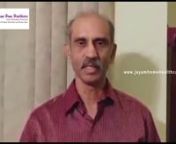 Check our website@http://www.jayamhomehealthcare.comnThis is Mr. Sanjai Sundaram, Director Garden state tennis center New Jersey. USPTA&amp;PTR Professional. His parents are settled in Chennai, India. They were in need of assistance as of old age. Sanjai consulted us