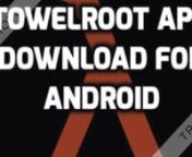 Towelroot APK Download For Android [**Latest Version]. Towelroot is one of/if not, the best Android Rooting Application available in the market todaynTowelroot V5 apk is the latest and upcoming version of Towelroot rooting application for Android. nDownload Towelroot App (.apk file) from here, install it in your Android device and root it successfully. We have provided all versions of Towel root here.nhttps://towelrootapkk.com/download-towelroot-apk-android-4-4-2/