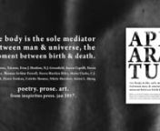New collection of experimental poetry, prose &amp; art coming from Inspiritus Press,​ the Wattpad Literary Fiction Network​, and 15 brilliant contributors. Jan 2017.nnhttp://inspirituspress.com/product/apparatusnnPre-order now with early bird discounts, signed books, t-shirts, handmade artwork, exclusive photography and more! Contribute to making it a reality and donating to a good cause in furthering communities, events, initiatives to support emerging writers and students. All profits go t
