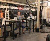 Easy day with weightlifting and WODnnA ) Split jerk from blocksnStarted out with split jerk + split jerk from splitn1+3 @ 40 kgn1+3 @ 50 kgn1+2 @ 60 kgn1+2 @ 70 kgn1+1 @ 80 kg - videonFrom hear on I did only split jerksn1 rep @ 90 kgn1 rep @ 95 kgn1 rep @ 100 kgn1 rep @ 105 kgn1 rep @ 110 kgnDidn&#39;t wanna go bat shit cray today so didn&#39;t go heavier. nThe split jerks from split were a bit though on the shoulder. I think it was from taking the bar down on the shoulders.nnB ) Power cleann2 reps @ 60