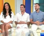 Here Come The Habibs - Today Extra - 16th Feb 2016 - Sydney Australia. With Kat Hoyos, Tyler De Nawi and Sam Alhaje. The trio that play Layla, Elias and Toufic Habib on the channel 9 comedy hit