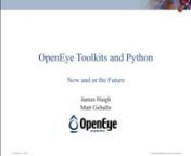 Webinar - OpenEye Toolkits and Python, Now and in the Future from anaconda installation ubuntu