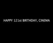 121 Years of Cinema in 15 minutes, get your popcorn ready. nnDear Copyrights Holders: Thank you for considering the use of your asset as an homage. I have reasonably used only as much of your asset as needed, and believe the work would not have been completewithout including them.Thank you for considering this use as Fair Use under copyright law.nn(minor changes from 2015)nnArrival of a Train at La Ciotat nTrip to the MoonnGreat Train RobberynFrankensteinnThe Birth of a NationnBroken Blossom