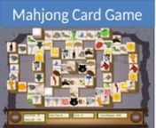 You can now appreciate a few Mahjong to be specific Mahjong Fortuna,Mahjong Solitaire, Connect, Mahjongg 3D in which player is tested to dispose of all pieces from the board. You will be given guidelines of Free Mahjong Games Online that will make you simple to play. Visit our site: - http://www.solitairegameworld.com/Mahjong/Mahjong.php