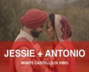 Antonio and Jess decided to tie the knot in romantic villa in Umbria, combining their family traditions: Sikh and Catholic rites. Everything started in the early morning with a intimate and suggestive Sikh ceremony under a patio beautifully decorated with flowers cascades, then with a Catholic ceremony in a typical Italian Church.It was so amazing follow Jessie turning from her colourful and amazing Indian dress into a more classic and romantic creamy gown. nWhen the guest silently moved from th
