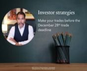 December 28th is the investment trade deadline for 2022nn� December 28th is the investment trade deadline for 2022.n� You can trigger capital losses to offset capital gains.n� Capital gains are realized when you sell an asset for more than its original cost.nnThis strategy only works with non-registered investmentsnnVisit: www.msadviser.cann#wealthmanagement #investment #mutualfunds #ETFs #taxstrategiesnnnn*Mutual Funds and ETFs are provided through Carte Wealth Management Inc.n**Insurance