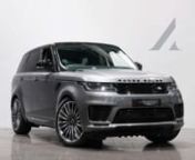 Finished in Corris Grey metallic with full Ebony Semi Aniline leather interior. This stunning Autobiography Dynamic SDV6 is offered in exceptional condition and has covered just 38,950 miles. The car comes complete with a full Land Rover main dealer service history.nnSee more details here:https://bit.ly/3ETUJn0