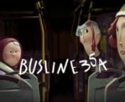“BusLine35A” is a dark comedy animated short inspired by the mastery of Andersson and Hertzfeldt following three passengers as they ride a city bus. nEach one of them, stuck in their own world of idles and fears, fails to address a back seat scenario degenerating throughout the movie.nnFor distribution, festivals and screening requests: nMiyu Distribution - festival@miyu.frnElena Felici - elena.wrk@keemail.mennSubtitles : English, French, Italian, SpanishnTechnique : CG / Maya, V-RaynGraduat