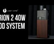 Shop the LVE Orion 2 Pod System, featuring a 1500mAh battery, 5-40W output range, and is uses interchangeable decorative panels for self expression.nnProduct showcased in this video:nnLVE Orion 2 Pod System:nhttps://www.elementvape.com/lve-orion-2nnFor more information, view our website at:nhttps://www.elementvape.com/