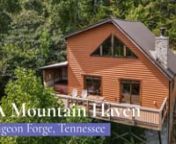 Spend your vacation on a mountaintop, gazing out over the peaceful views from A Mountain Haven. This recently remodeled, bright, and roomy jewel sits halfway between Pigeon Forge and Gatlinburg, so you can reach all the fun, food, and entertainment of either town easily, yet you’re in a remote and private setting. nnThe cabin sleeps up to four guests with one master bedroom suite and an extra sleeping area with its own full bath. nnLiving RoomnThis cheerful living room is full of natural sunli