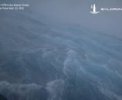 Footage captured by SD 1078 in the Atlantic Ocean during Hurricane Fiona Sept. 22, 2022, 14:11 UTC. nnPlease credit Courtesy Saildrone and NOAA. Saildrone and NOAA logos must remain on all assets. Any use or modification is subject to SAILDRONE and NOAA&#39;s prior express permission.