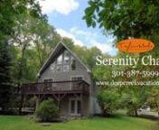 Book Serenity Chalet today! &#124; https://www.deepcreekvacations.com/booking/serenity-chaletnn────────────────────────────────────────nnTucked among the trees, Serenity Chalet is your home away from home at Deep Creek Lake! This dog friendly retreat is ideal for a family getaway or an escape with friends. Located off-the-beaten-path, you are still within a short drive from favorite activities and attractions - 5 minutes