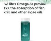 iwi life, algae, omega-3