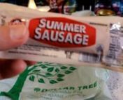 Watch the 9malls review of the Dollar Tree Trails Best Monogram Meat Snacks Summer Sausage Food. Is this