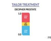 This video is an overview of Decipher Prostate - a test for people with prostate cancer that can help personalize treatment. n nAt the time of a new prostate cancer diagnosis, most cancers are contained - with no spread beyond the prostate.   n nHowever, some men may have an increased risk of the disease progressing and spreading outside the prostate. n nCurrently, doctors estimate a patient’s risk of prostate cancer spreading by factors that include: the amount of disease in the prostate,
