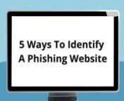 Identifying a phishing website can be crucial for protecting yourself from online scams and fraud. Here are five ways to help you identify a phishing website:nnCheck the website&#39;s URL: Phishing websites often use URLs that resemble legitimate websites but have slight variations. Examine the URL carefully for any misspellings, additional numbers, or characters that may indicate it is not the genuine website. Be cautious of URLs that use dashes or subdomains in unexpected places.nnLook for secure