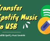 This is a video about how to download and transfer Spotify music to a USB drive easily. AudiFab Spotify Music Converter. Try It Free: https://bit.ly/3OUgmHEnnNeed to transfer Spotify music or playlist to a USB drive? Here comes a powerful audio recorder, AudiFab Spotify Music Converter, to help you convert Spotify songs for putting into USB stick easily.nnThere are only 5 steps:nStep 1. Install and Launch AudiFab Spotii Music Converter.nStep 2. Add Spotify Music to AudiFab Easily.nStep 3. Choose