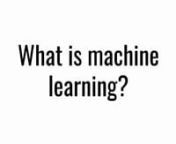 Machine Learning Tutorial Python -1_ What is Machine Learning_ from what is machine learning tutorial