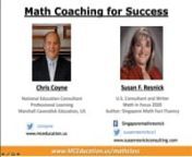 This webinar will explore the role of the math coach in bringing Singapore Math® pedagogy, strategies and best practices to the mathematics classroom. We will look at model lessons, how to give effective feedback, and what to look for in the implementation and everyday teaching of Singapore Math®. Ideal for math coaches, principals, or math teachers seeking to bolster their Singapore Math® lessons, knowledge and instruction.n_______________________________nnSingapore Math® Class with Marshal
