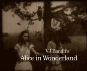 Often times my inspiration comes from surfing the web for old footage. This week I came upon two very early adaptations of Alice in Wonderland on archive.org nnI downloaded these movies on Wednesday night. Thursday afternoon I called up my buddy Hakim Guelmi and asked him if he could mix a few tracks together that I had bought on beatport to use as a soundtrack for Alice...so I went over to his place and we brainstormed on which 4 or 5 tracks to use for the mix. nnThis was the first time I selec