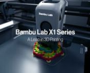 Bambu Lab X1 series gives users the freedom to print multiple colors and materials at high speed and with great smoothness, raising the bar on consumer-grade 3D printing technology. nOfficial Web: https://bit.ly/3OITT0zn------------------------n0:00 Bambu Lab X1 Seriesn0:11 Compact body, powerful chipsn0:26 AI-powered features and Bambu Micro Lidarn0:49 Wifi-connection &amp; touchscreen for mastery controln1:03 Breathtaking speed and accelerationn1:18 Multi-colors and multi-materialsn1:40 Cloud