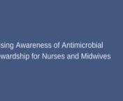 This animation explains why it is so important for nurses and midwifes to play a role in antimicrobial stewardship to ensure we keep antibiotics working.nn➤ More information:nRaising awareness of antimicrobial stewardship for nurses and midwives page - https://learn.nes.nhs.scot/3890nInfection Prevention and Control Turas Learn Zone - learn.nes.nhs.scot/2482