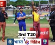 LIVE: IND Vs WI 3rd T20 2022 &#124; IND Vs WI &#124; India Vs West Indies Live #indvswinnLIVE: IND Vs WI 3rd T20 2022 &#124; Live Scores &amp; Commentary &#124; India Vs West Indies Live #indvswiplaying11 #cricket #live #crickinfo #teamindia #indvswi #shikhardhawan #latestnews #rishabhpant #crickinfo nnClick Here To Watch Live Stream :- https://bit.ly/3PVhew7nnIND vsWI 3rd T20 LIVE , IND vs WI 3rd T20 Playing 11 , IND vs WI Live Streaming Today , IND vs WI , India vs West Indies LIVE , TEAM INDIA, Cricket , Live c