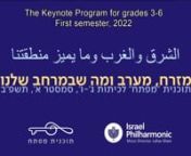 A special performance for KeyNote students featuring the Israel Philharmonic and Shesh-Besh - the Arab-Jewish Ensemble under the auspices of the Israel Phil.