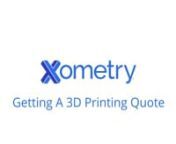 Xometry provides 24/7 access to instant quoting and manufacturing feedback on 3D Printed parts in a variety of printing processes including:nn* Fused Deposition Modeling (FDM)n* Selective Laser Sintering (SLS)n* HP Multi Jet Fusion (HP MJF)n* Stereolithography (SLA)n* PolyJet 3Dn* Carbon Digital Light Synthesis™ (DLS™)n* Direct Metal Laser Sintering (DMLS)n* Metal Binder Jetting (BJ3D)nnGo to www.xometry.com to get an instant 3D Printing quote for your parts or project today.------------nnCo