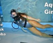 Gorgeous Scuba model Cosima dives for the first time with a full face mask and wears a sexy bathing suit with pantyhose. In the first half of the video, she puts on the mask and moves around the pool area. Cosima then dives underwater and swims and poses underwater. So this video shows for the first time the use of a full face mask and the model wears pantyhose.nnHD 10920x1080p MP4 High Quality Video