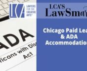 What are the laws and requirements under Chicago’s new Paid Sick Leave (PSL) act and best practices when implementing accommodations under the Americans with Disabilities Act (ADA)?nnLearn how small and mid-sized arts organizations, which may not have an HR office, should provide Chicago’s PSL and ADA accommodations. Labor and Employment Attorney Terese (Terri) Connolly from Barnesconducting enterprise risk assessments, compliance audits and internal investigations; and providing training