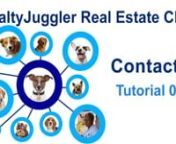 This video shows how to work with your contacts database in RealtyJuggler Real Estate Software.You can add categories, delete records, filter records, as well as do all of the basic creation, editing and deleting of contact records.nnContact records contain all of the basic contact information including name, spouse name, address, multiple email addresses and phone numbers as well as children’s names, birthdays, anniversaries and notes.nnOnce uploaded, data can be synchronized with any smart