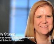 Shelly Stump, director of advising for online programs in the WVU P.I. Reed School of Journalism, explains the basics of how the IMC program&#39;s curriculum works.