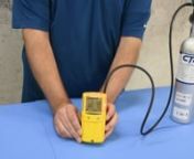 This video demonstrations the bump test procedure for the BW GasAlert Max XT portable gas detector.