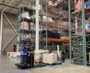 Big Joe Pallet Mover AMR in Action.This user directed autonomous mobile robot uses natural feature self-driving technology to deliver pallet loads floor to floor once loaded by a human operator.