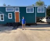 36&#39; long x 8.5&#39;&#39; wide x 13.5&#39; tall ~ #IRTHome40 is a #BunkhouseFloorPlan in a Gooseneck!nBunkhouse = 2 to 4 Stand-Up BedroomsnIn this Bunkhouse the Homeowner decided to make the Gooseneck her sitting room connected to the upper bunk sleeping quarters.n(The Gooseneck in this layout could be used as a 3rd Bedroom. In that case you could do this layout in a 39&#39;-44&#39; trailer for more Living Room space downstairs.)nThis home is built using Structural Insulated Panels (SIPs) for extra durability, longe