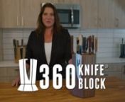 Three styles of magnetic rotating 360KnifeBlock®s explained in a real kitchen by the maker.Filmed in 2023 with the launch of our shortest 360KnifeBlock® - The 360KB™ - each style has its own features and benefits outlined in detail here.nEvery 360KnifeBlock® is handmade our own woodshop; so there are a few key features that are the same across every style 360KnifeBlock® - all have the same strong magnets and optimal locations for