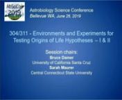 This session will discuss the experimental testing of hypotheses for an origin of life based on many proposed planetary environments which have been suggested to plausibly support the arising of life. These include hydrothermally-influenced submarine and sub-aerial water bodies of various chemistries. Research presented in this session will include both laboratory and field studies to understand the interplay between environments and the prebiotic chemical systems that could lead to life such as